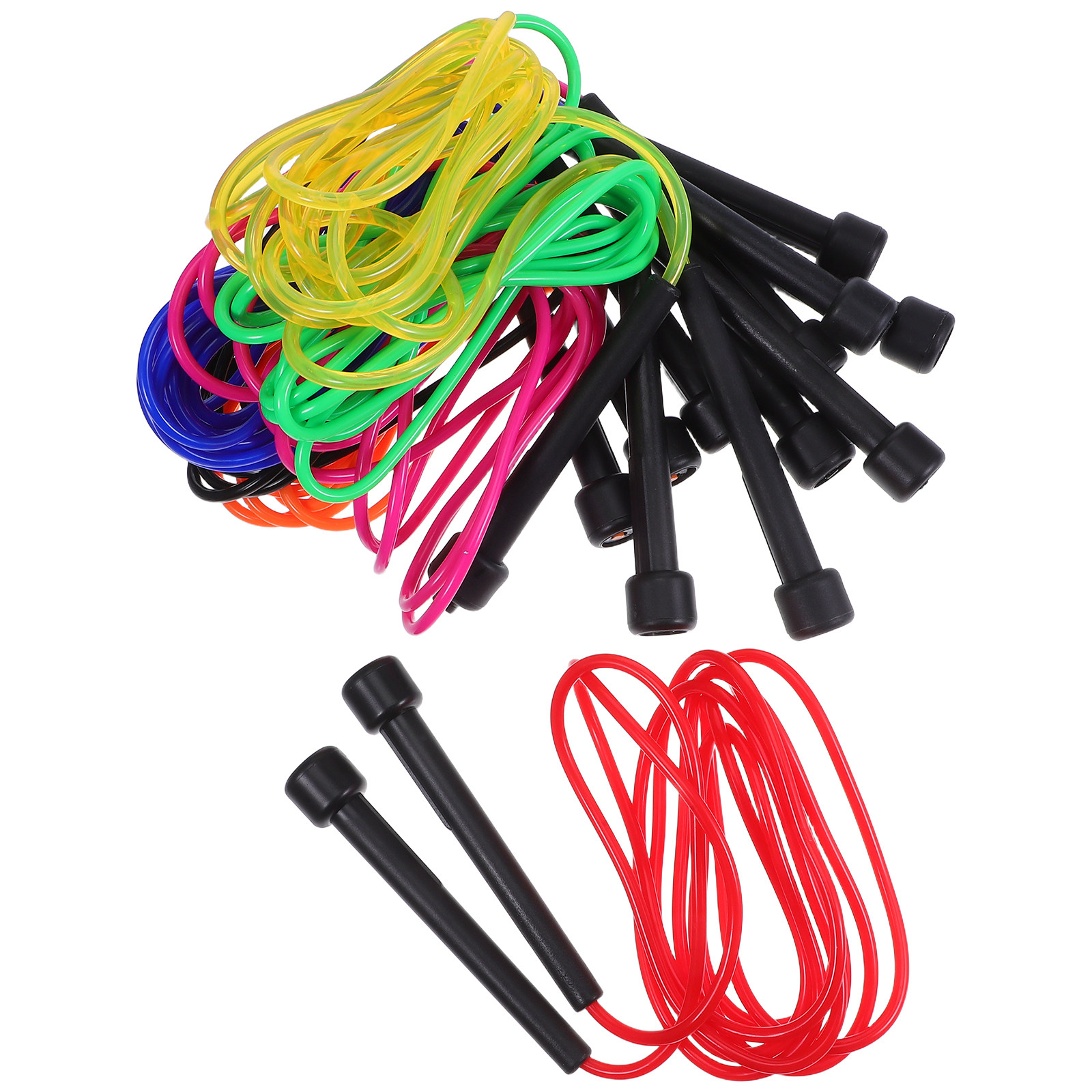 Skipping Rope Pvc - 7 stuks verstelbaar PVC springtouw, lichtgewicht