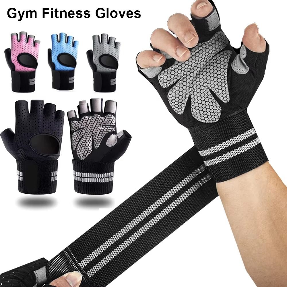 Wrist Wrap Support - 1 paar met polsbandondersteuning Gym Fitnesshandschoenen