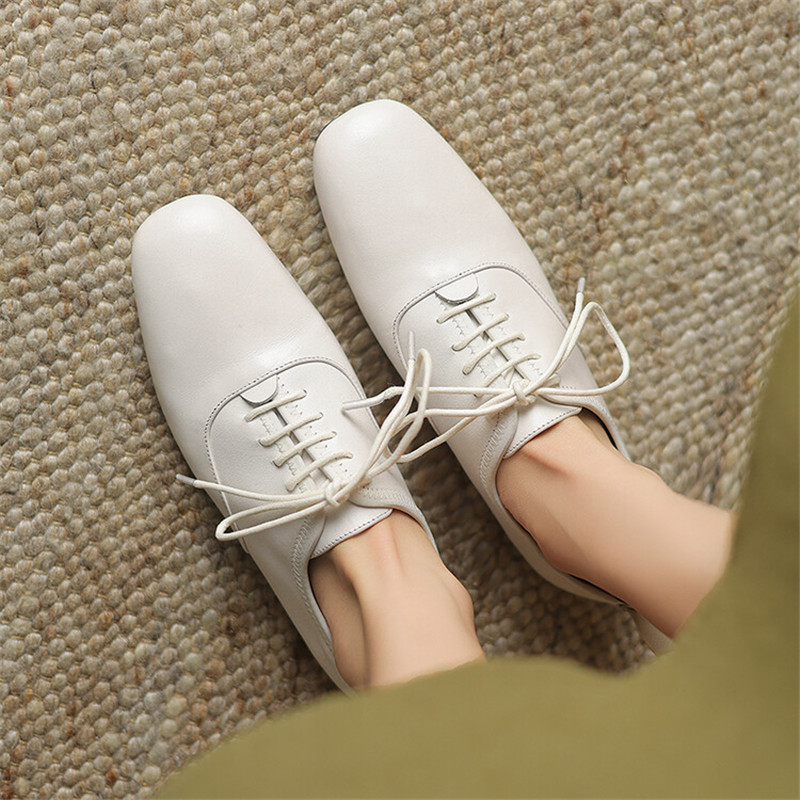 Crossfit Ladies - Nieuwe lederen kanten loafers lente/herfst ronde