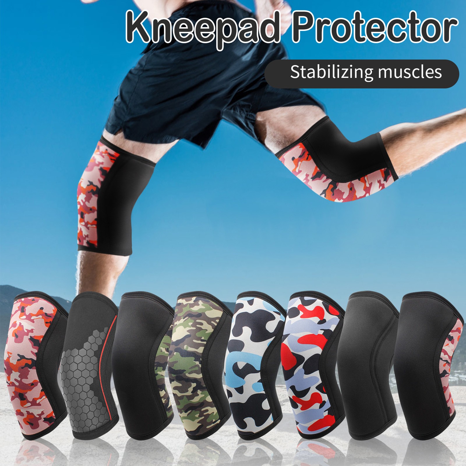 Crossfit Equipment - 1 PC mannen vrouwen Honingraat kniebeschermers