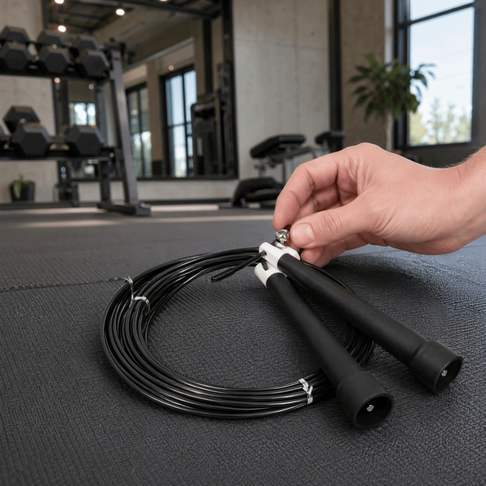 Skipping Rope Pvc - Draagbaar springtouw van staaldraad, klittenvrij, PVC-gecoat,
