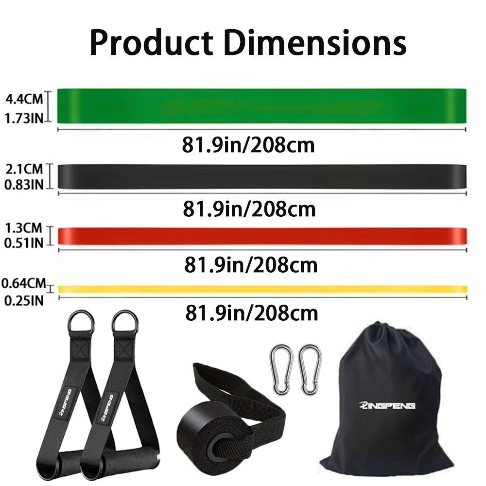 10-delige set weerstandsbanden - Pull Up Assist Band recensie en prijs
