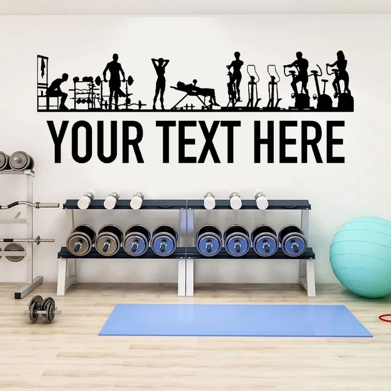 Gym mensen en uitrusting muurs - Crossfit Workout With Equipment recensie en prijs