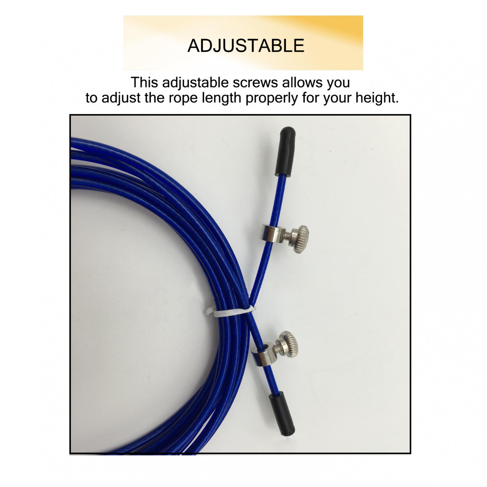 5 Sets Verstelbare Stalen Pvc  - Skipping Rope Pvc recensie en prijs