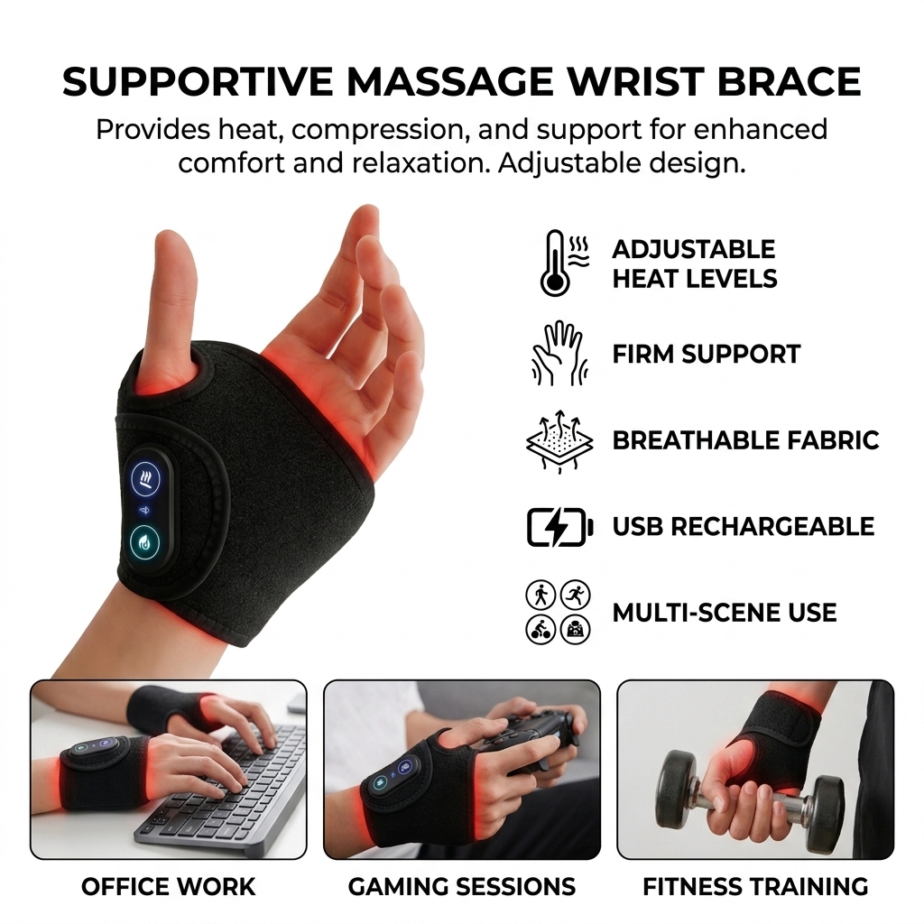 Polssteunbeugels Verwarmde mas - Wrist Wrap Support recensie en prijs