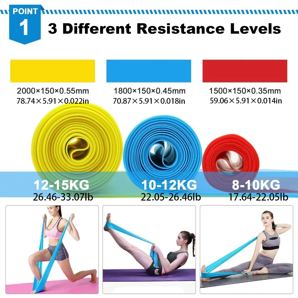 4 stks/set elastische fitnessb - Crossfit Workout With Equipment recensie en prijs